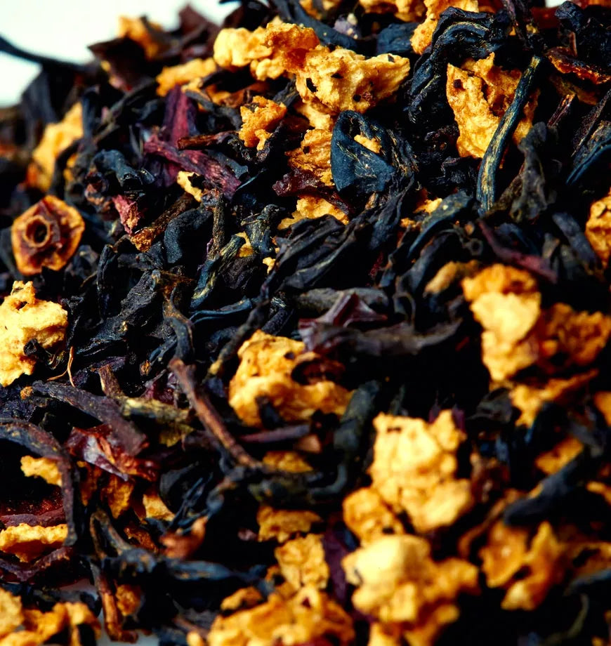 Organic Tart Peach Black Tea - Ingredients Macro