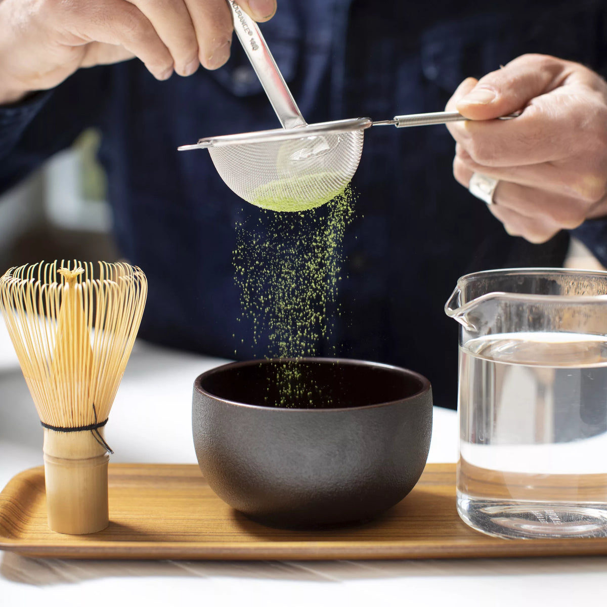 Black Matcha Bowl - Premium Ceramic Chawan for Authentic Tea